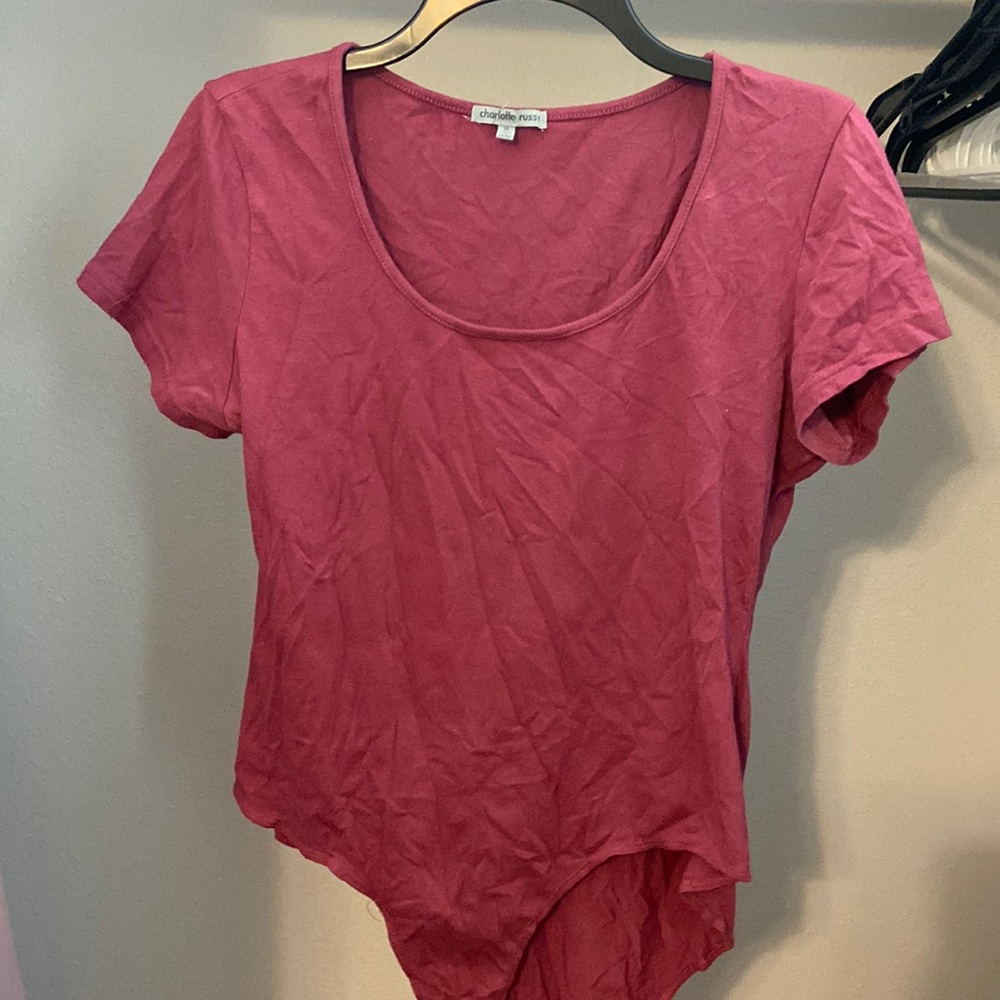 Charlotte Russe mauve bodysuit